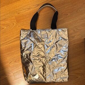 Victoria's Secret Gold Metallic Tote